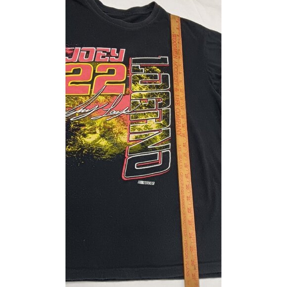 NASCAR Joey Logano #22 2017 Racing Schedule Womens 2XL T Shirt Black Race WS20 - Picture 6 of 10